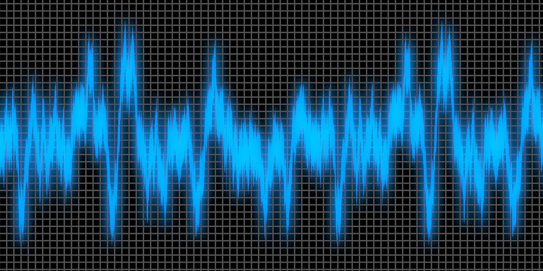 A chart showing sound waves